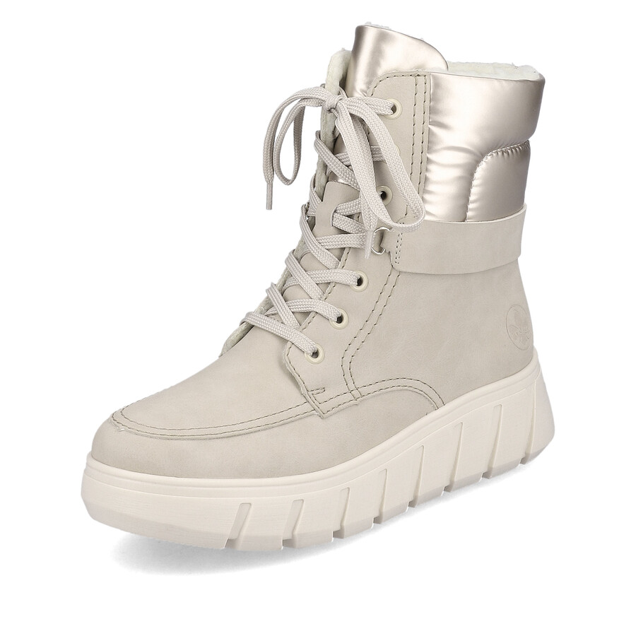 beige damen-stiefeletten mit reißverschluss rieker y3503-62