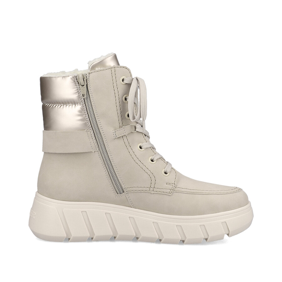 beige damen-stiefeletten mit reißverschluss rieker y3503-62