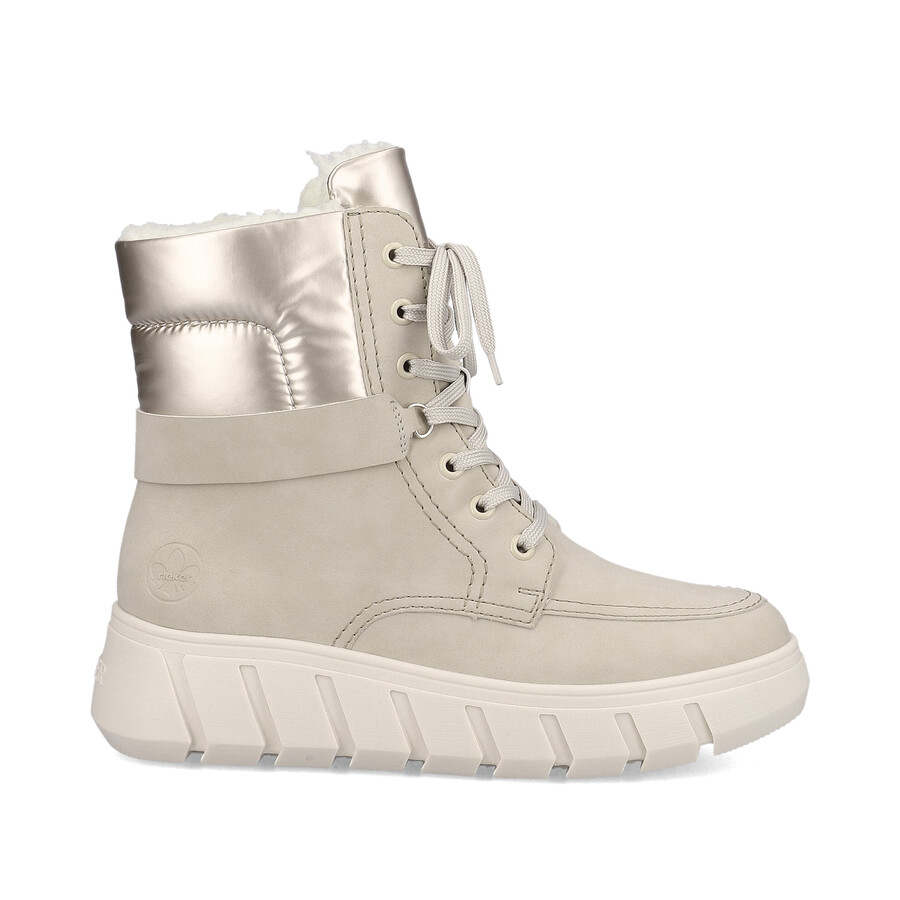 beige damen-stiefeletten mit reißverschluss rieker y3503-62