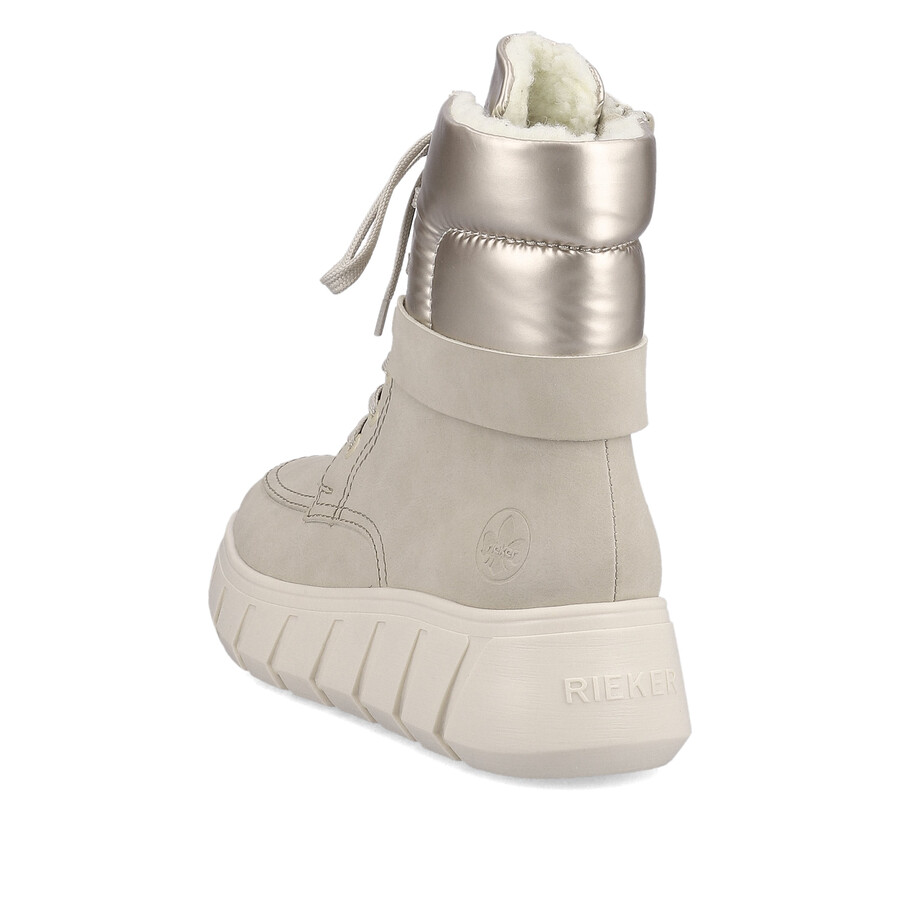 beige damen-stiefeletten mit reißverschluss rieker y3503-62
