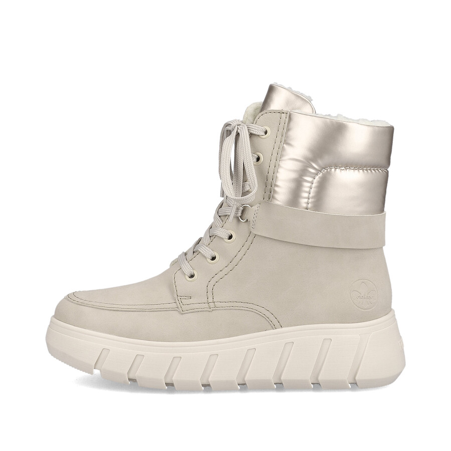 beige damen-stiefeletten mit reißverschluss rieker y3503-62