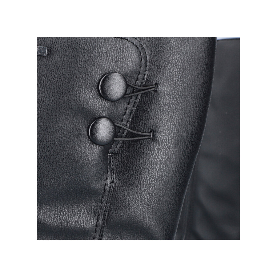 schwarze damenstiefel mit reißverschluss rieker z0090-00