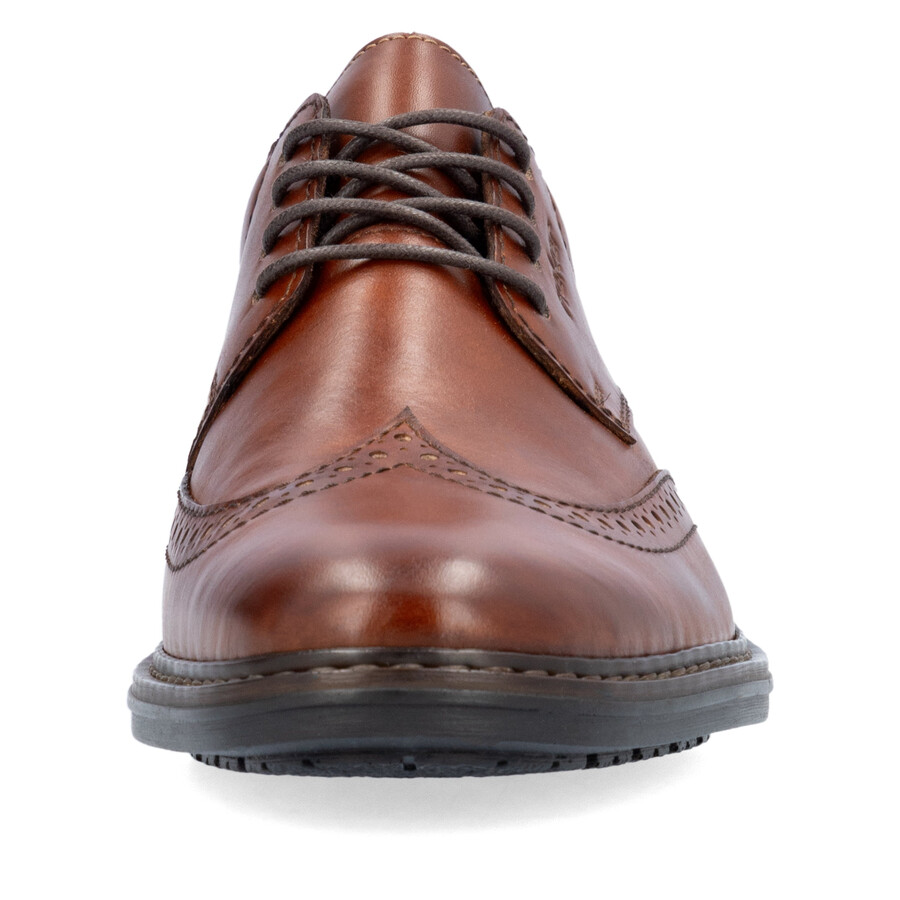 braune elastische herrenschuhe rieker 17620-24