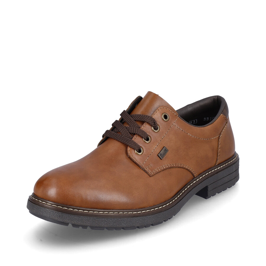 braune elastische herrenschuhe rieker 33101-24
