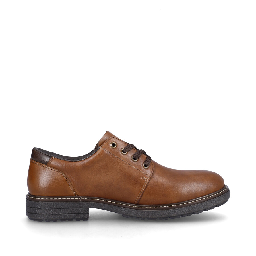 braune elastische herrenschuhe rieker 33101-24