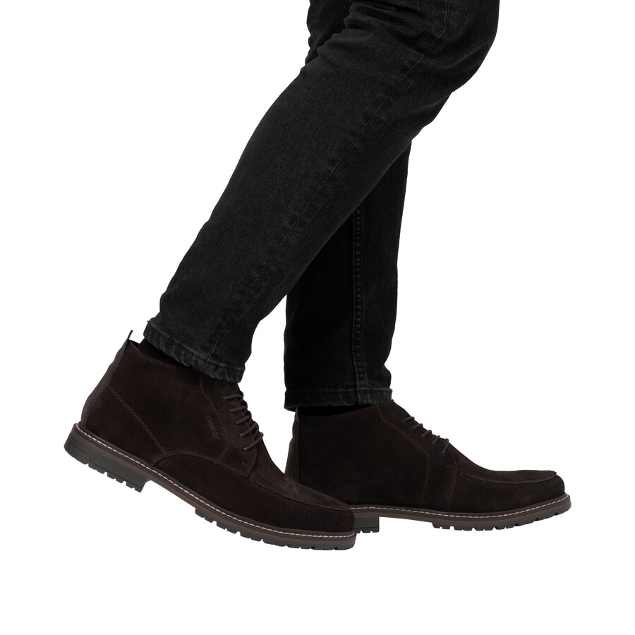 braune elastische herrenstiefel rieker 13700-25