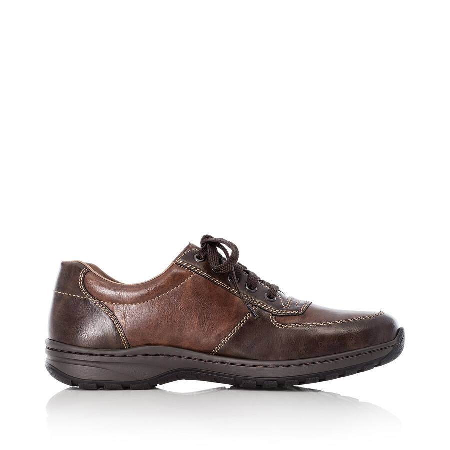 braune herren-schuhe mit reißverschluss rieker 03329-25