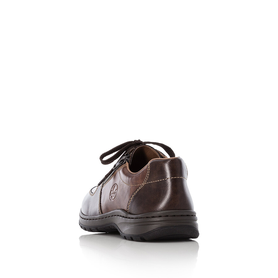 braune herren-schuhe mit reißverschluss rieker 03329-25