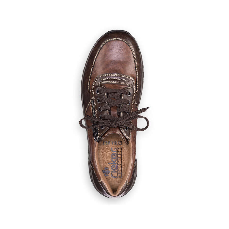 braune herren-schuhe mit reißverschluss rieker 03329-25