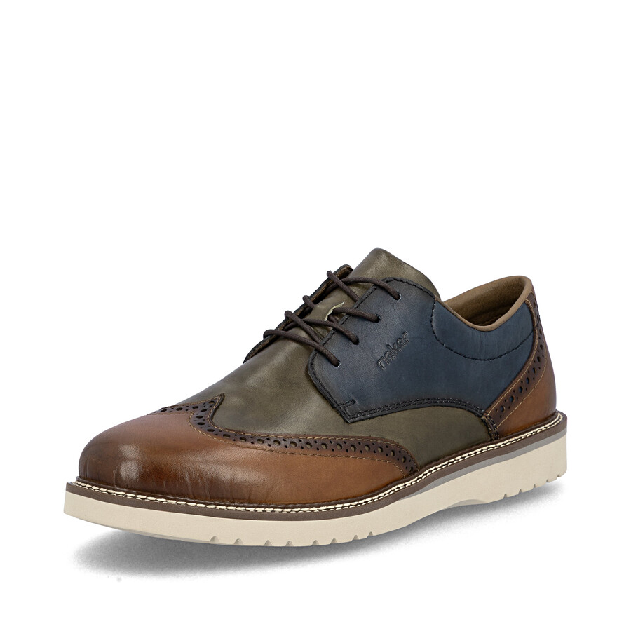 mehrlagige elastische herrenschuhe rieker 04504-90