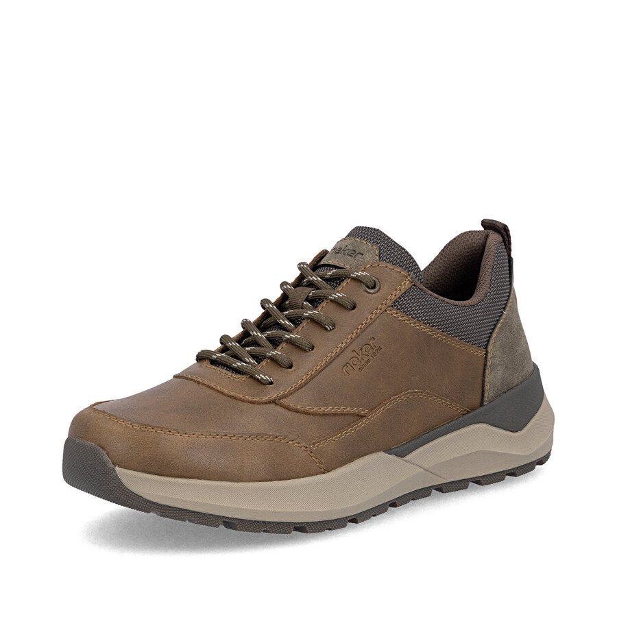 braune herren-schuhe mit reißverschluss rieker 06000-22