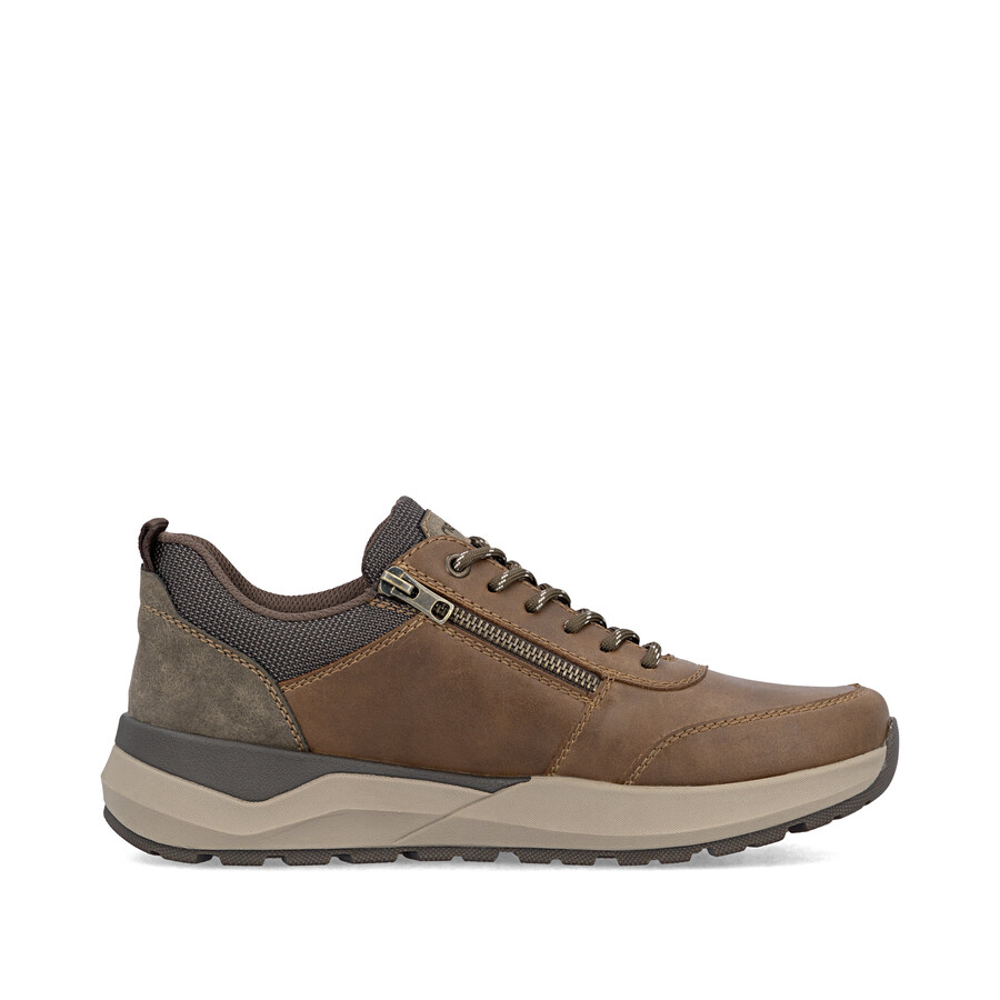 braune herren-schuhe mit reißverschluss rieker 06000-22