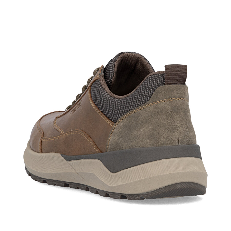 braune herren-schuhe mit reißverschluss rieker 06000-22