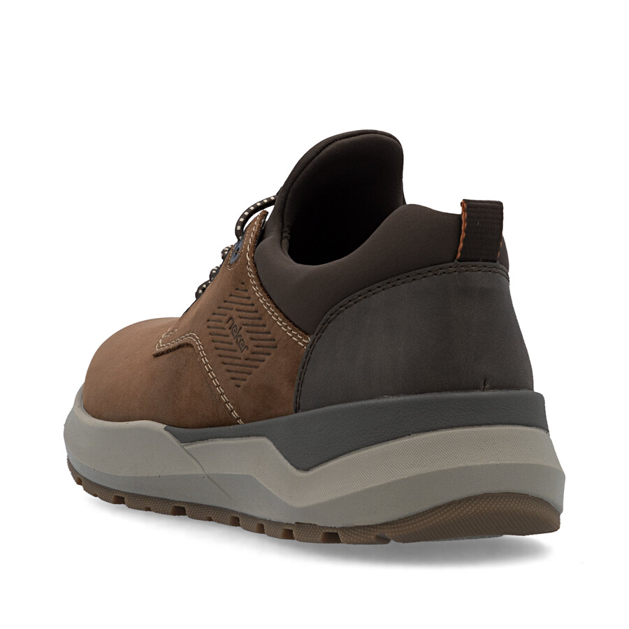 braune herrenschuhe mit gummizug rieker 06050-22