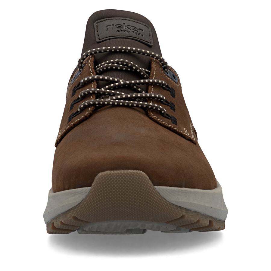 braune herrenschuhe mit gummizug rieker 06050-22