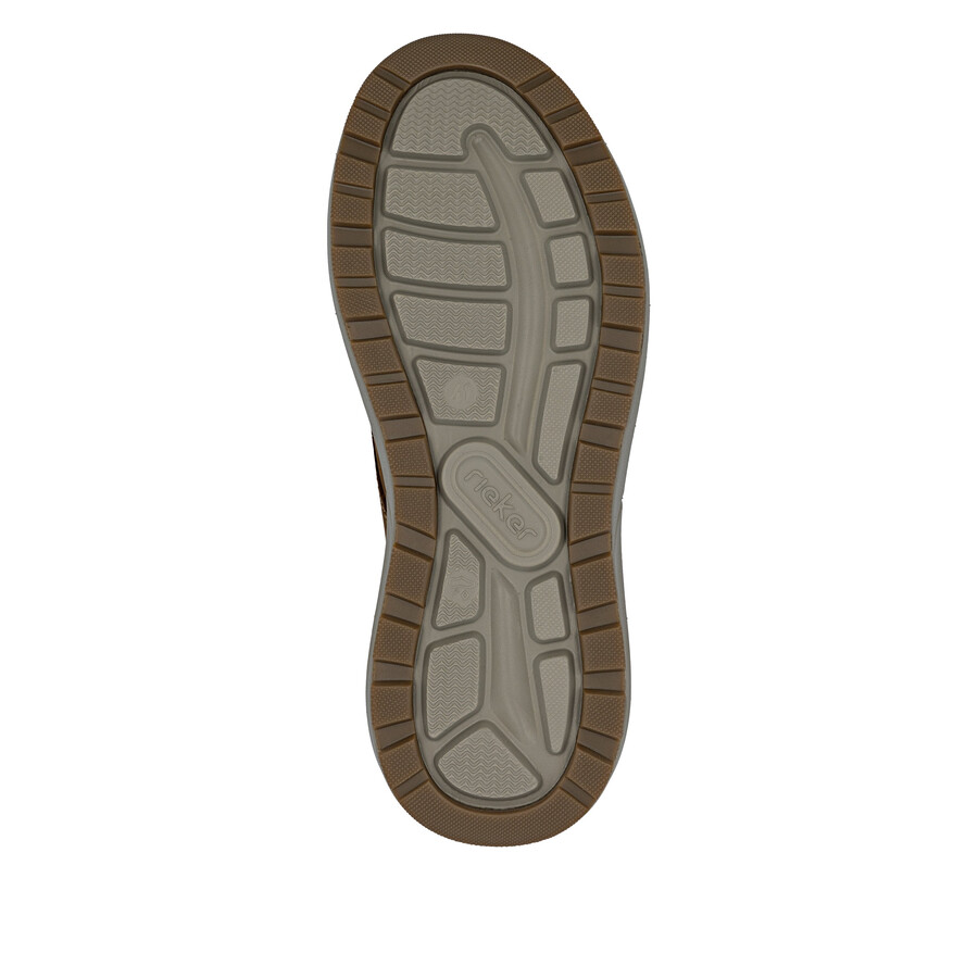braune herrenschuhe mit gummizug rieker 06050-22