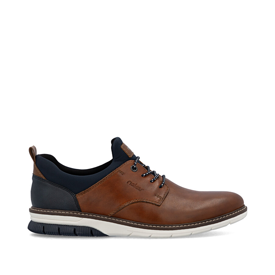 braune elastische herrenschuhe rieker 14454-22