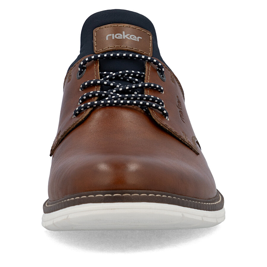 braune elastische herrenschuhe rieker 14454-22