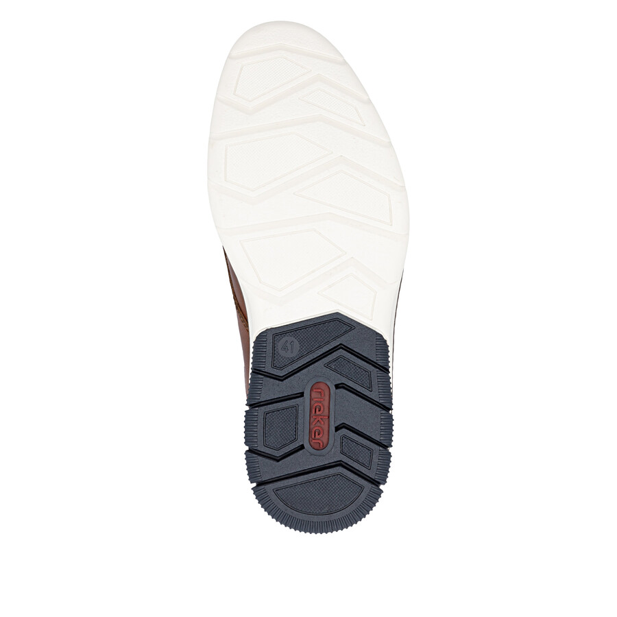 braune elastische herrenschuhe rieker 14454-22