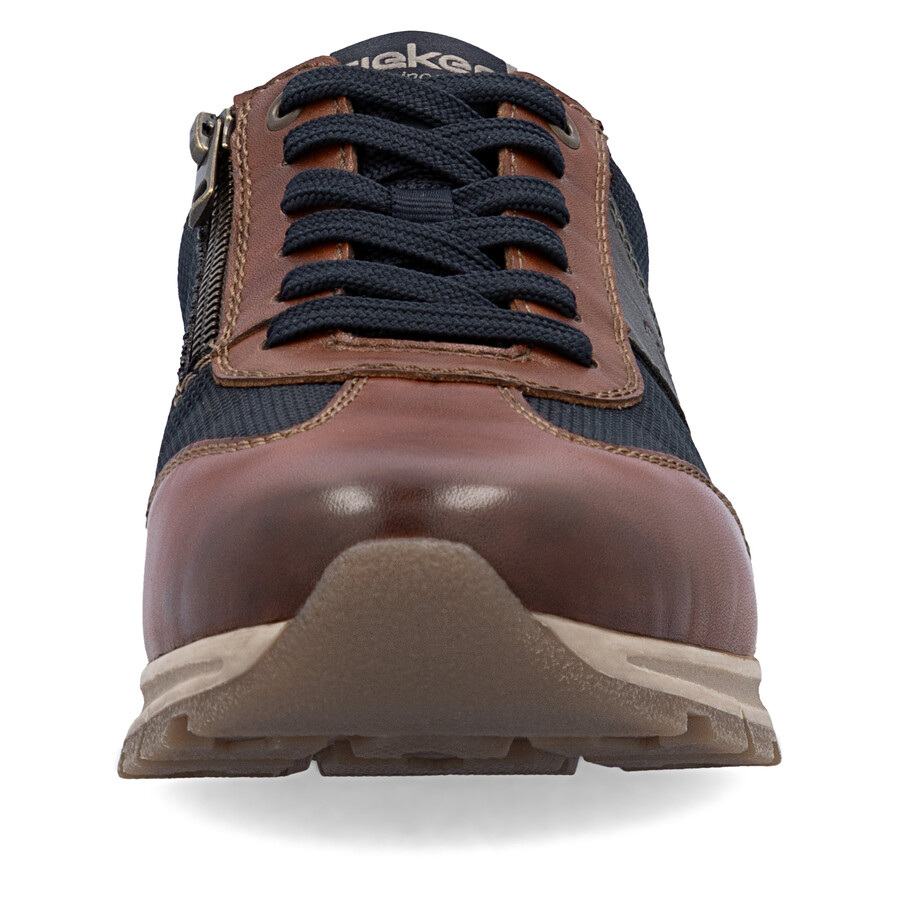 braune herren-schuhe mit reißverschluss rieker b0507-24