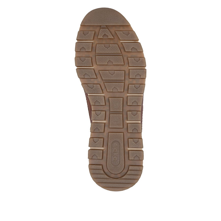 braune herren-schuhe mit reißverschluss rieker b0507-24