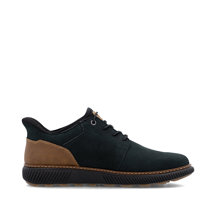 blaue elastische herrenschuhe rieker b3357-15