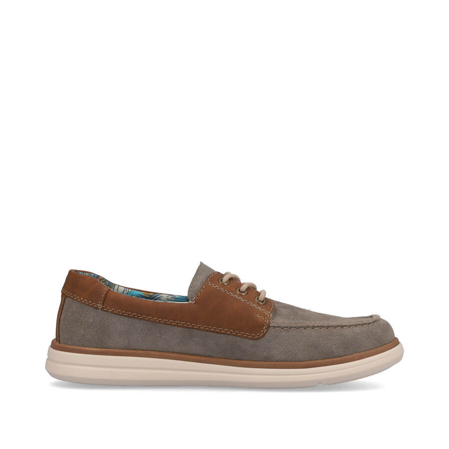 graue schnürschuhe für herren rieker sport u0601-42