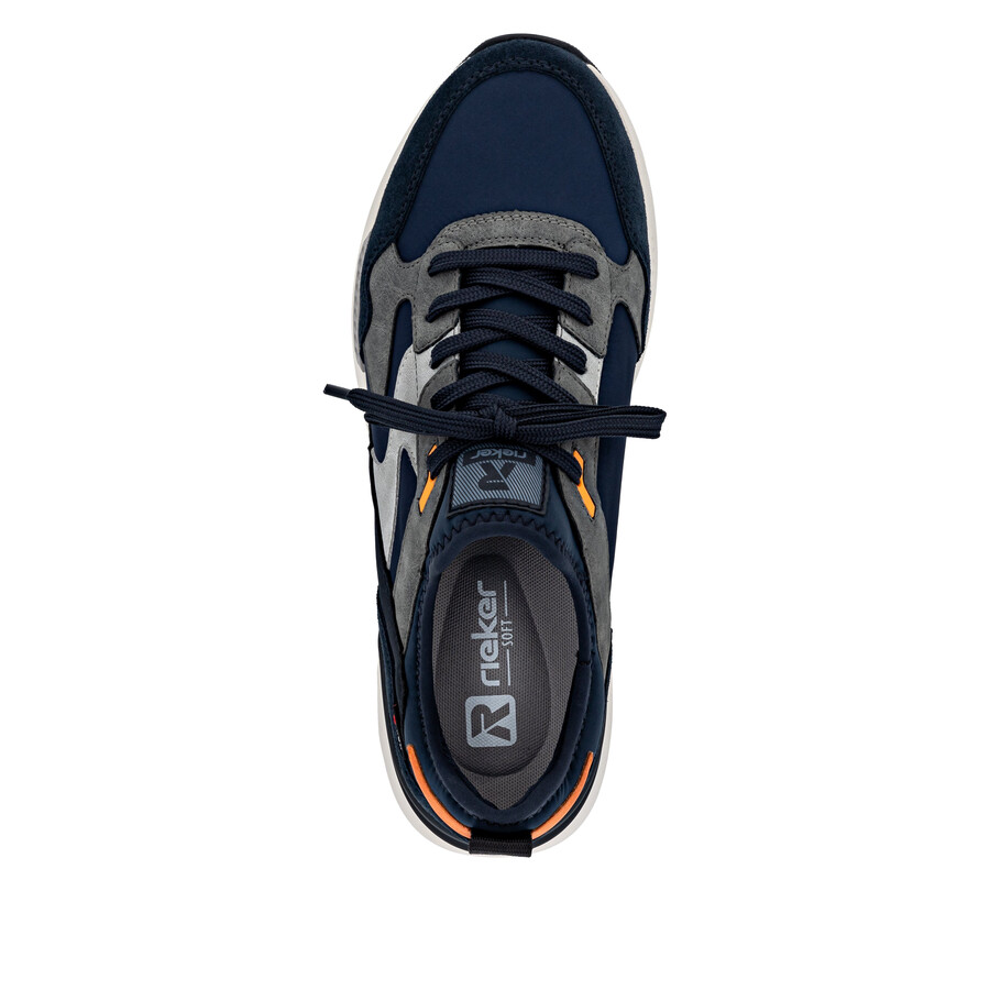 blaue herren-sneaker rieker sport u1403-15
