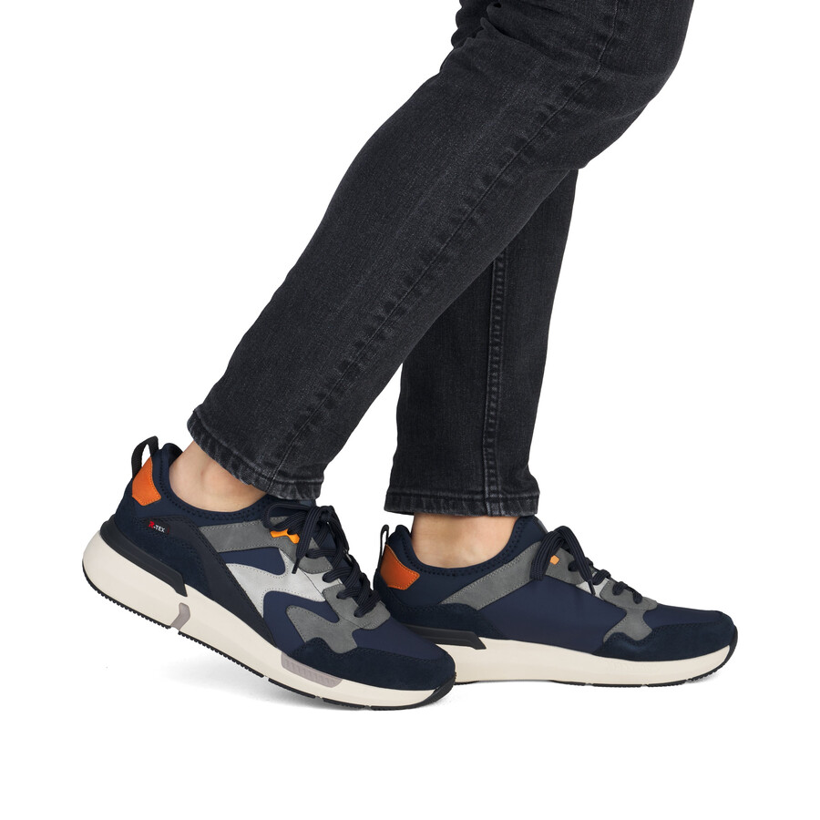 blaue herren-sneaker rieker sport u1403-15