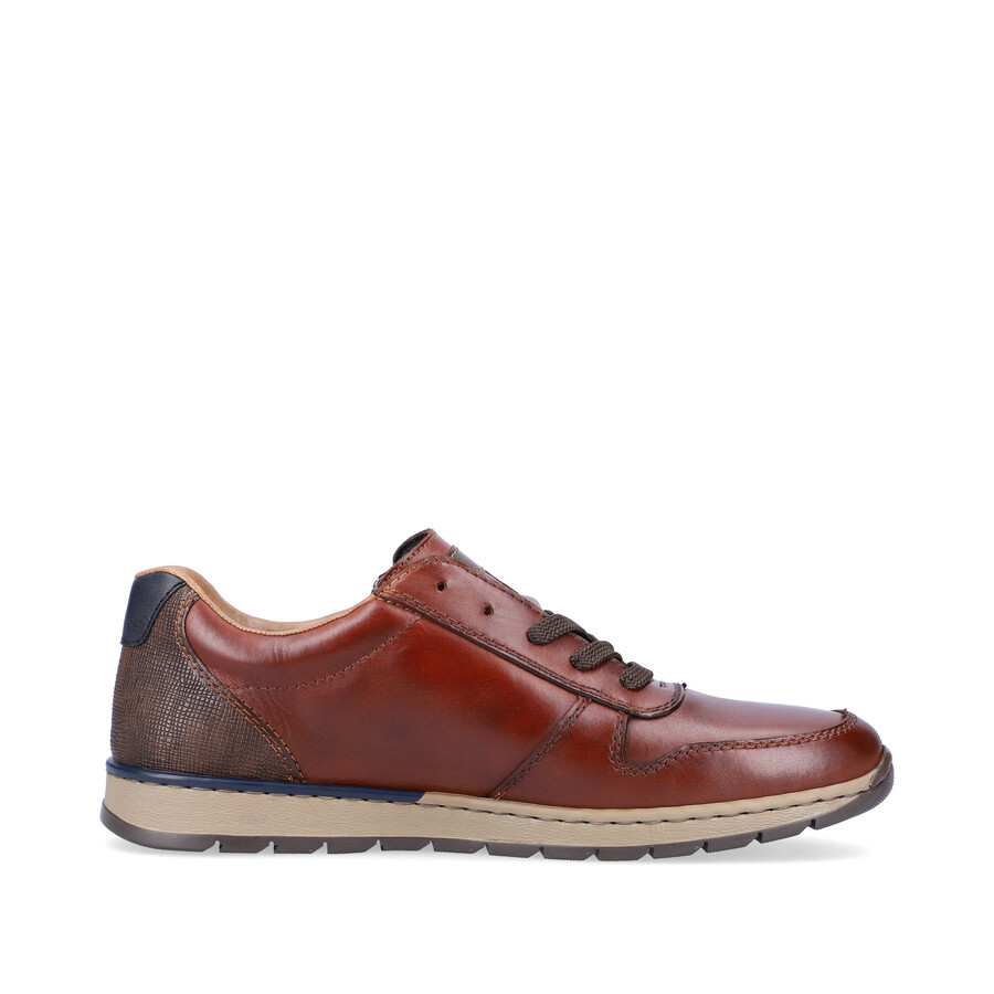 braune herren-schuhe mit reißverschluss rieker b2112-25