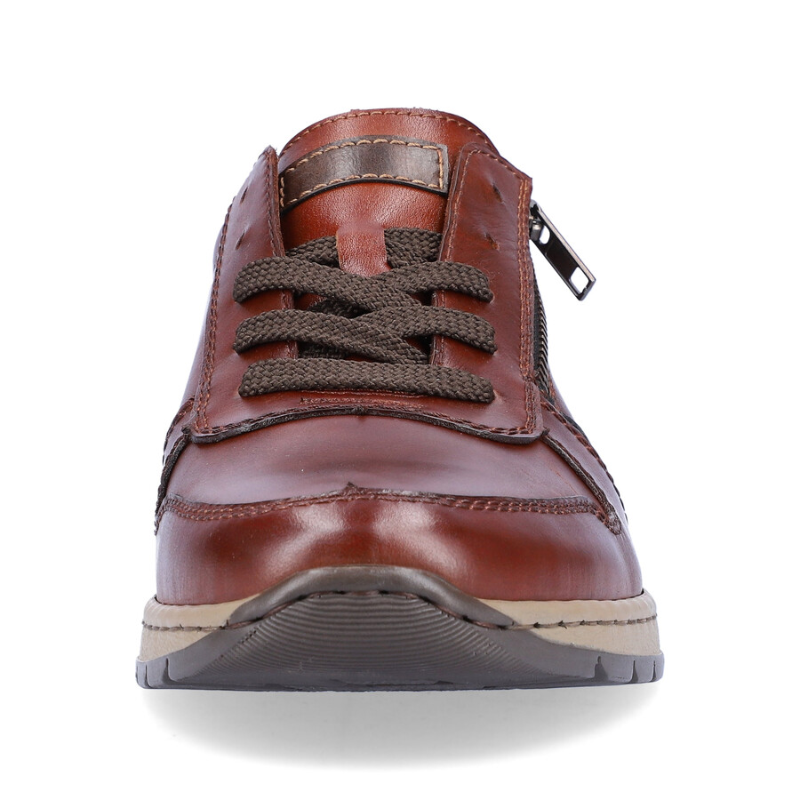 braune herren-schuhe mit reißverschluss rieker b2112-25