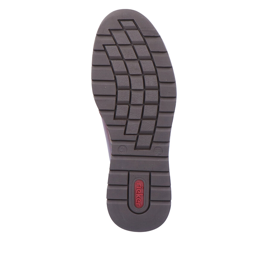 braune herren-schuhe mit reißverschluss rieker b2112-25