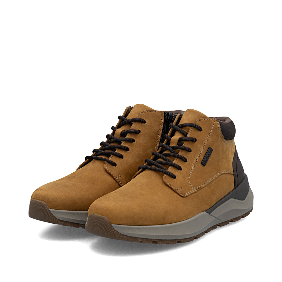 gelbe reißverschlussstiefel für herren rieker 06001-68