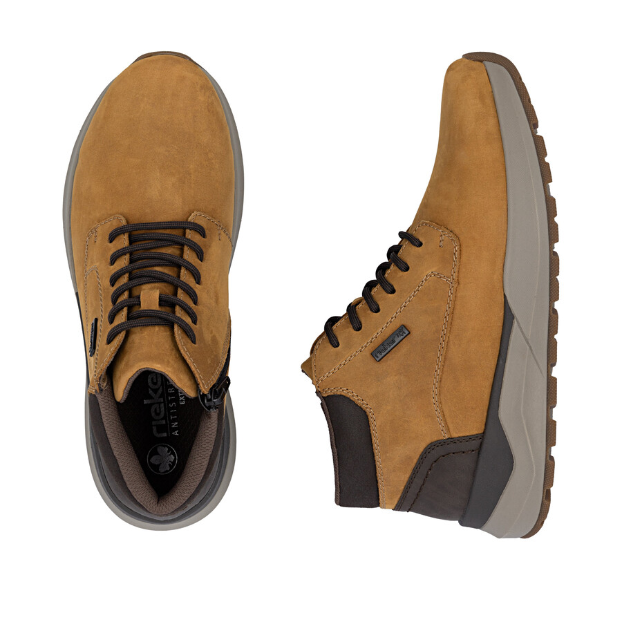 gelbe reißverschlussstiefel für herren rieker 06001-68