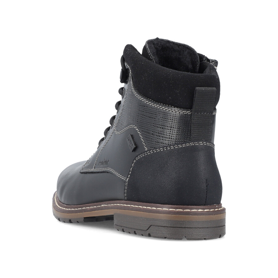 schwarze reißverschlussstiefel für herren rieker 13740-00