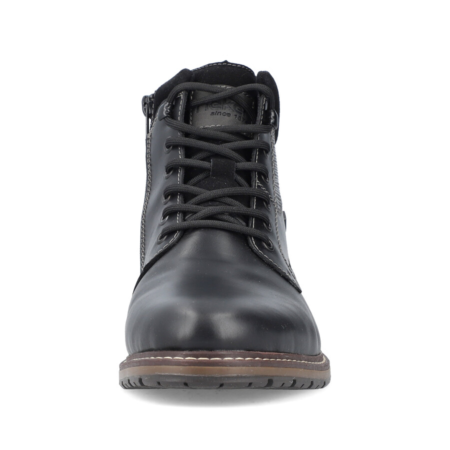 schwarze reißverschlussstiefel für herren rieker 13740-00
