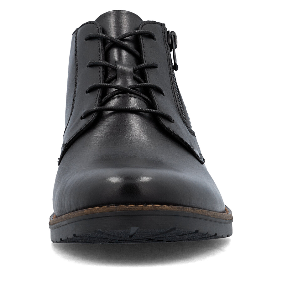 schwarze reißverschlussstiefel für herren rieker 14609-00