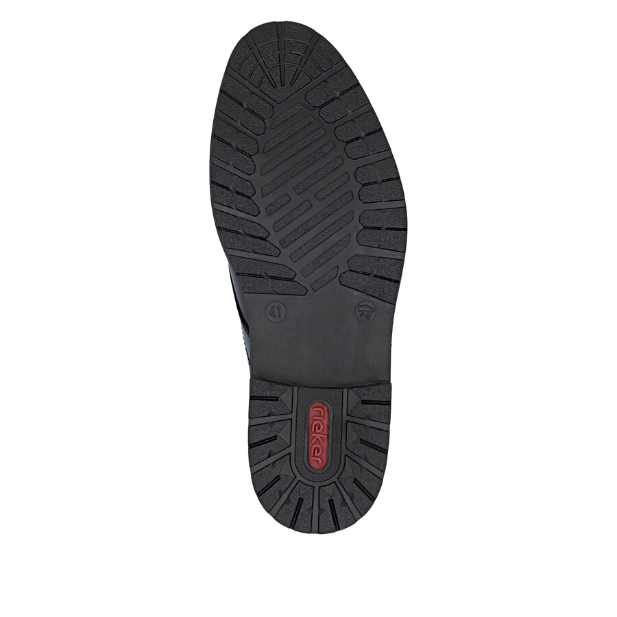 schwarze reißverschlussstiefel für herren rieker 14609-00