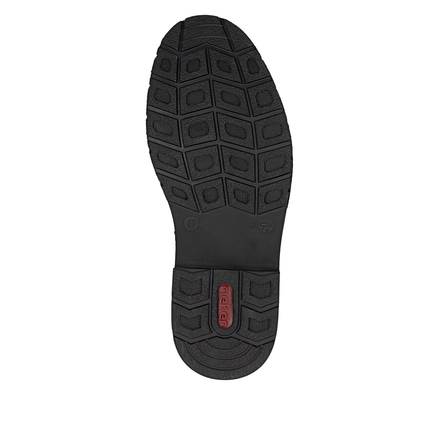schwarze reißverschlussstiefel für herren rieker 31650-00