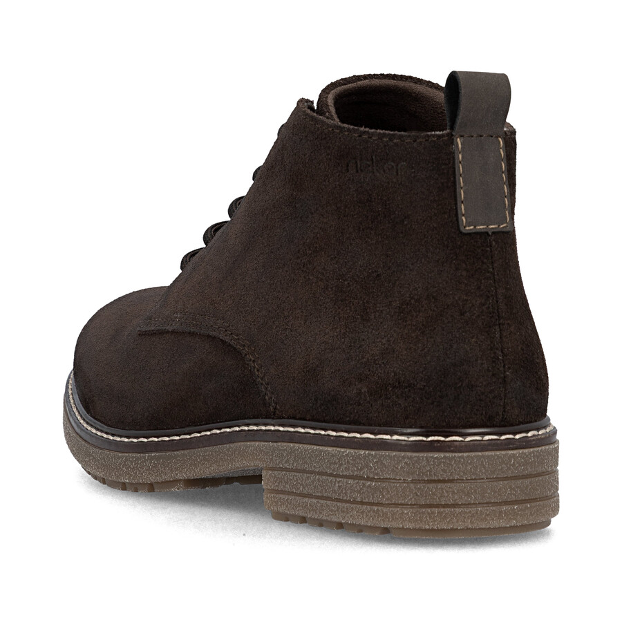 braune reißverschlussstiefel für herren rieker 33106-25