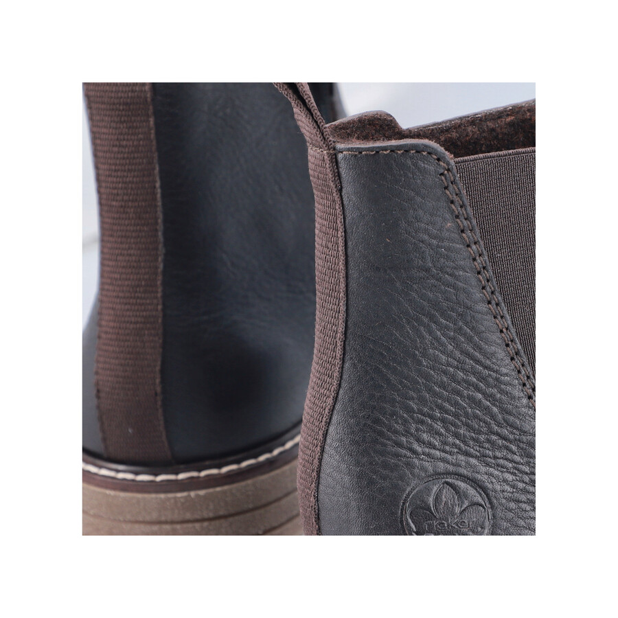 braune reißverschlussstiefel für herren rieker 33180-27