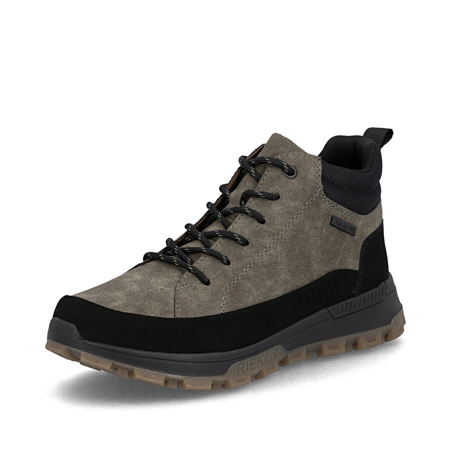 braune reißverschlussstiefel für herren rieker 35508-25