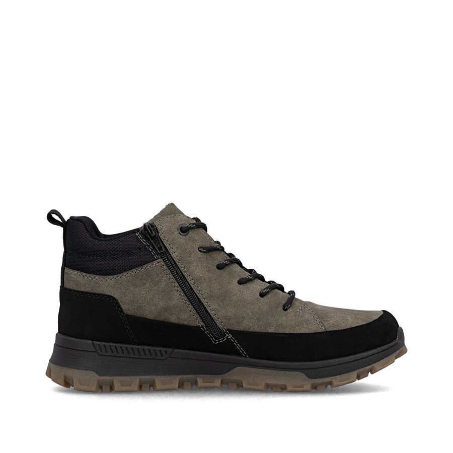 braune reißverschlussstiefel für herren rieker 35508-25