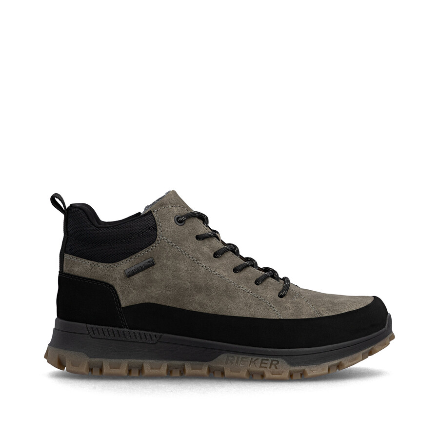 braune reißverschlussstiefel für herren rieker 35508-25