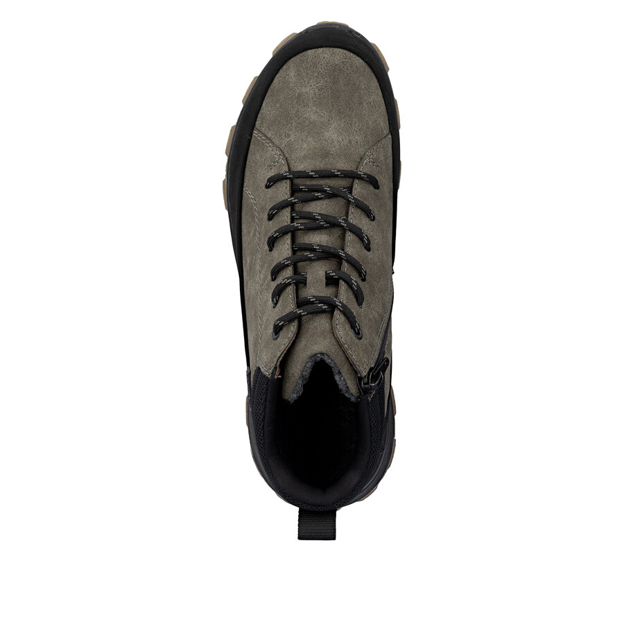 braune reißverschlussstiefel für herren rieker 35508-25