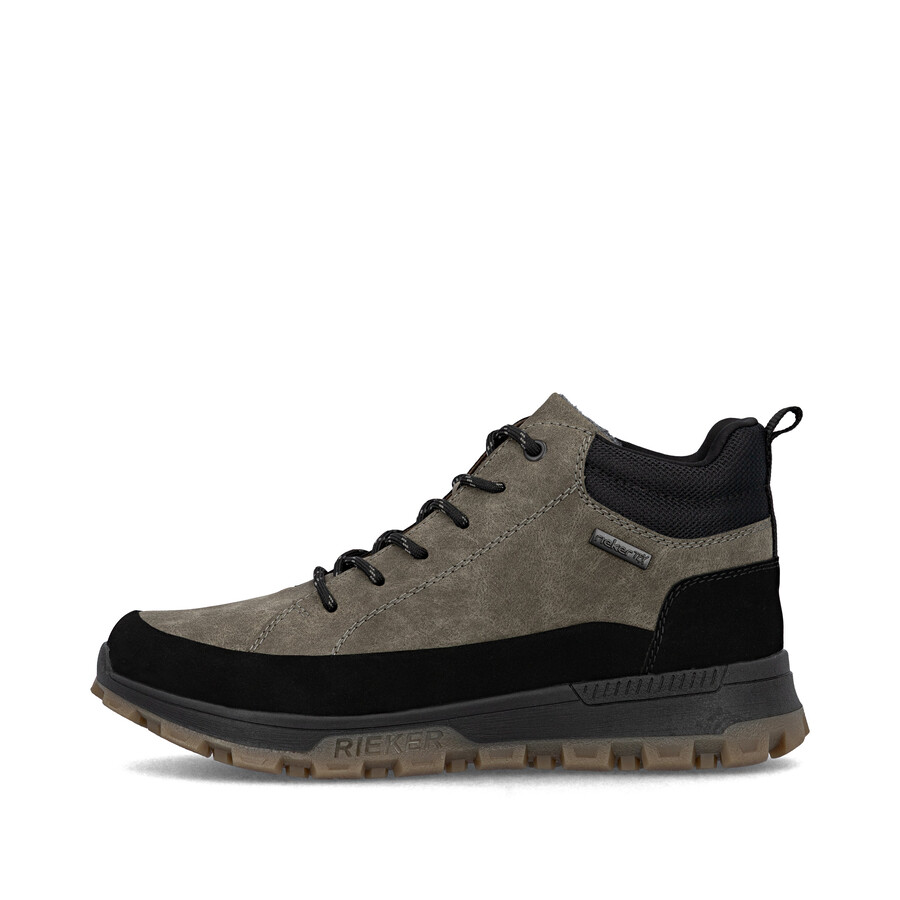 braune reißverschlussstiefel für herren rieker 35508-25