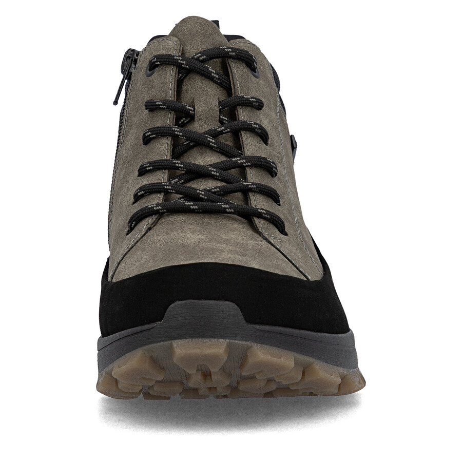 braune reißverschlussstiefel für herren rieker 35508-25