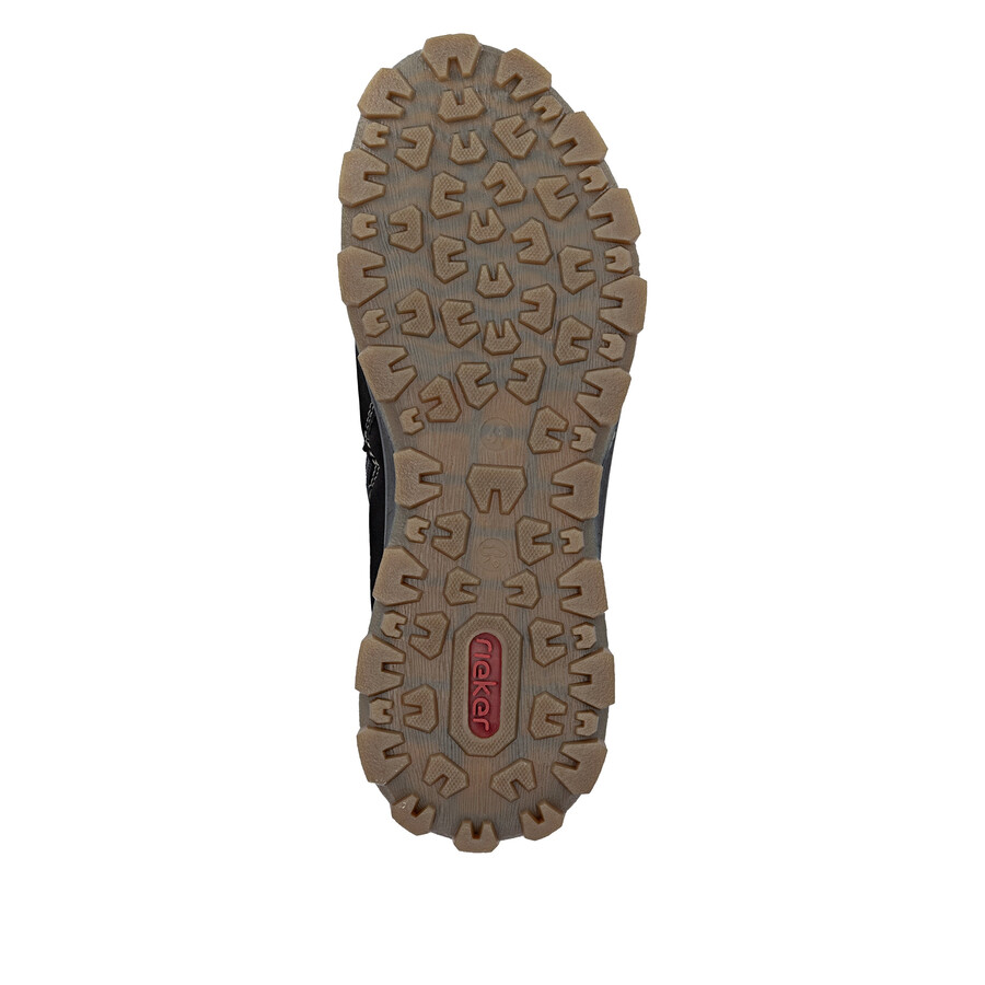 braune reißverschlussstiefel für herren rieker 35508-25