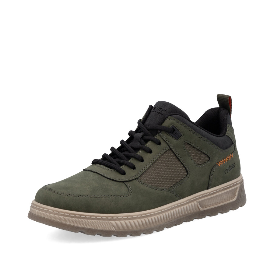 grüne reißverschlussstiefel für herren rieker 37004-54