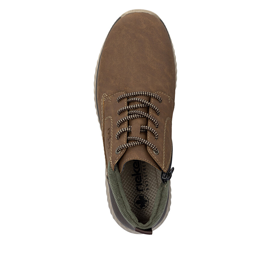 braune reißverschlussstiefel für herren rieker b0603-24